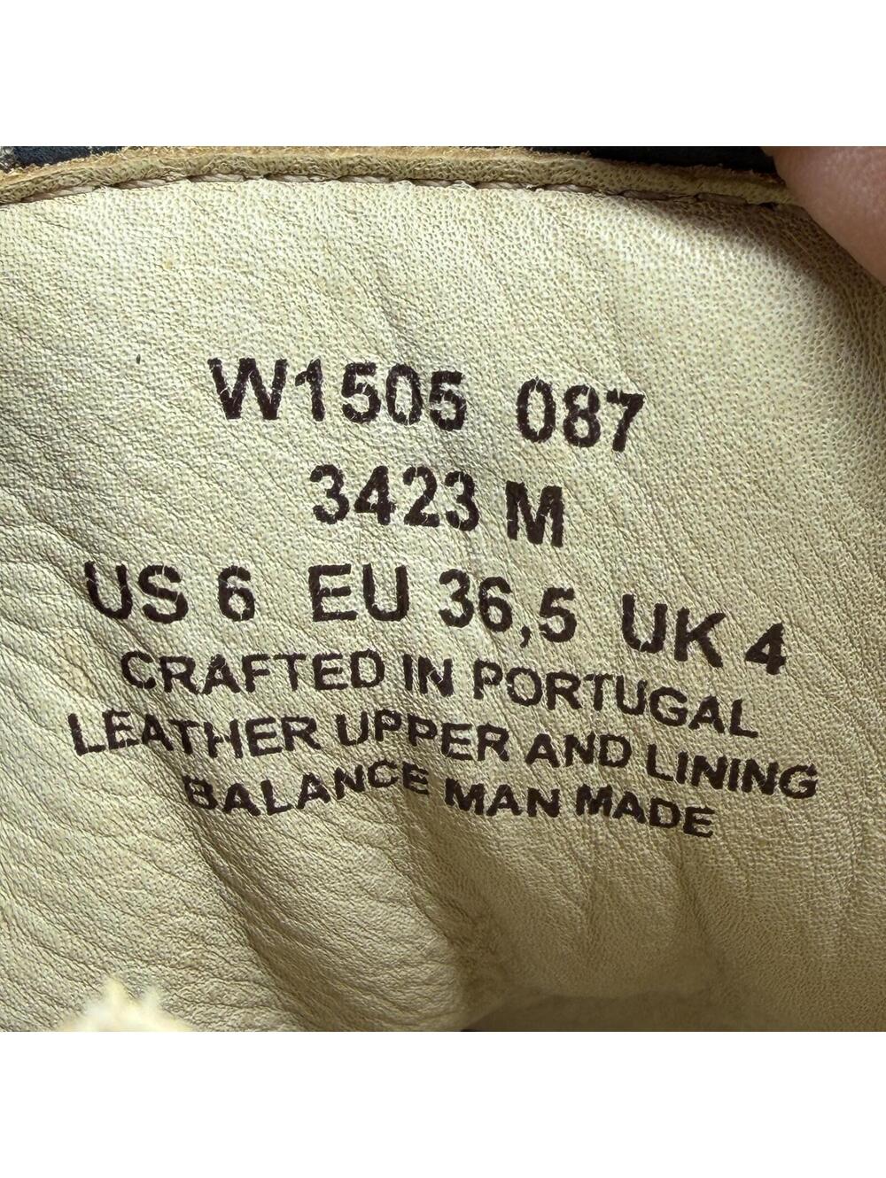 Samuel Hubbard Made in Portugal Lace Up Lombard Boots Leather Size 6 Gray W1505 - Picture 5 of 11